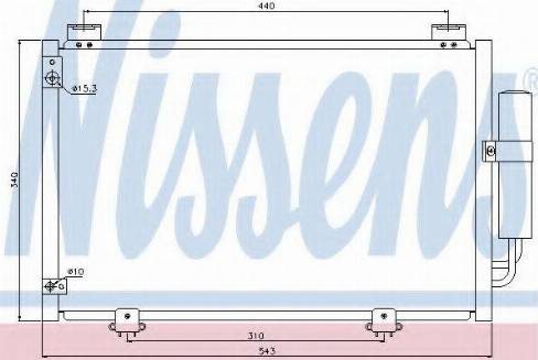 Nissens 94600 - Kondensators, Gaisa kond. sistēma autodraugiem.lv