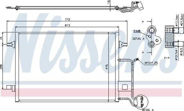 Nissens 94601 - Kondensators, Gaisa kond. sistēma autodraugiem.lv