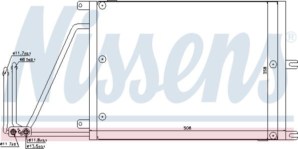 Nissens 94623 - Kondensators, Gaisa kond. sistēma autodraugiem.lv