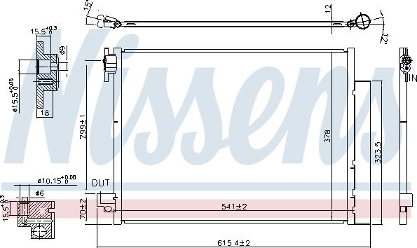 Nissens 940593 - Kondensators, Gaisa kond. sistēma autodraugiem.lv