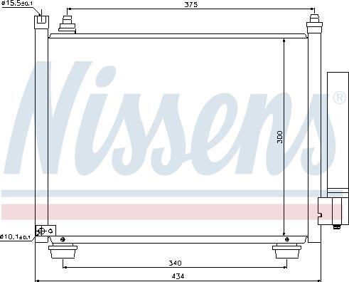 Nissens 940092 - Kondensators, Gaisa kond. sistēma autodraugiem.lv