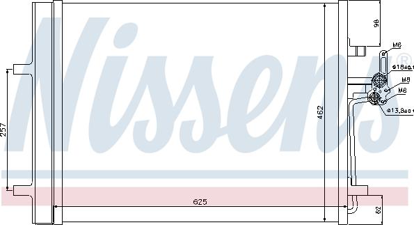 Nissens 940044 - Kondensators, Gaisa kond. sistēma autodraugiem.lv