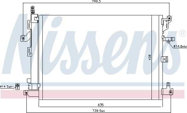 Nissens 940089 - Kondensators, Gaisa kond. sistēma autodraugiem.lv