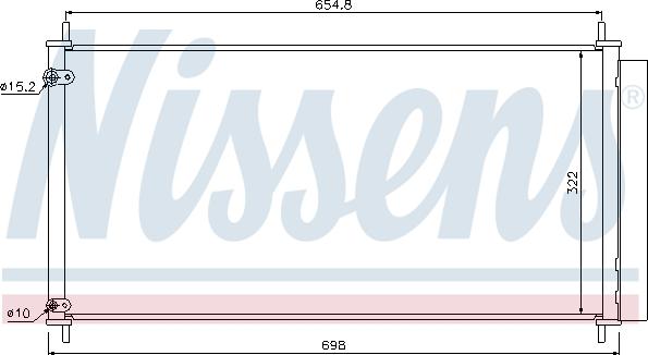 Nissens 940036 - Kondensators, Gaisa kond. sistēma autodraugiem.lv