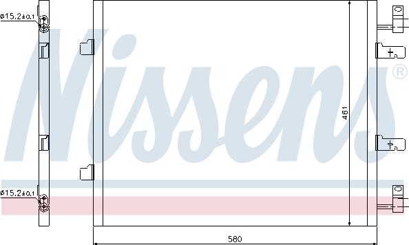 Nissens 940147 - Kondensators, Gaisa kond. sistēma autodraugiem.lv