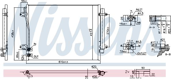 Nissens 940864 - Kondensators, Gaisa kond. sistēma autodraugiem.lv