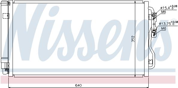 Nissens 940236 - Kondensators, Gaisa kond. sistēma autodraugiem.lv