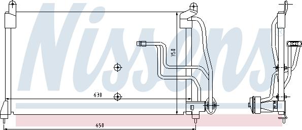 Nissens 94190 - Kondensators, Gaisa kond. sistēma autodraugiem.lv