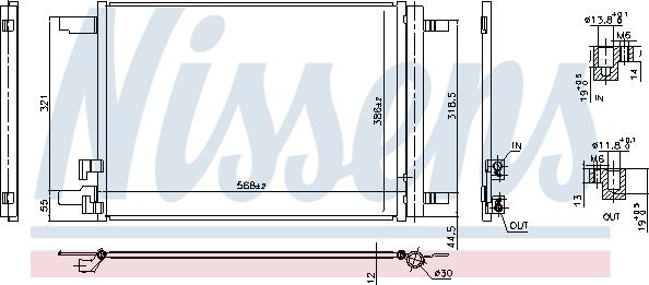 Nissens 941099 - Kondensators, Gaisa kond. sistēma autodraugiem.lv