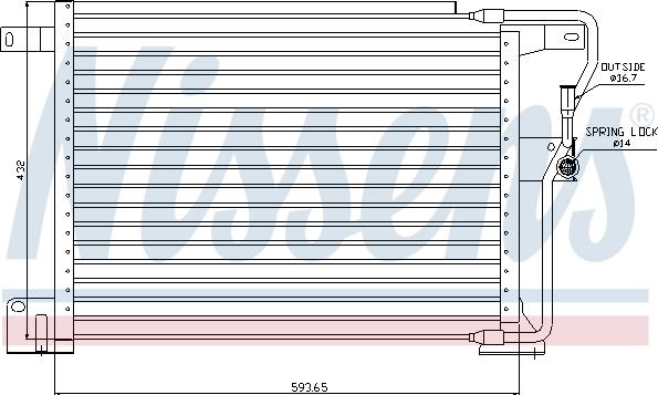 Nissens 94346 - Kondensators, Gaisa kond. sistēma autodraugiem.lv
