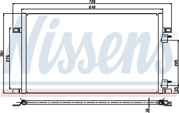 Nissens 94386 - Kondensators, Gaisa kond. sistēma autodraugiem.lv