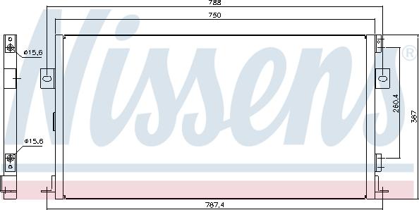 Nissens 94267 - Kondensators, Gaisa kond. sistēma autodraugiem.lv