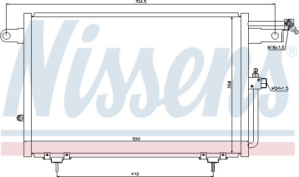 Nissens 94213 - Kondensators, Gaisa kond. sistēma autodraugiem.lv