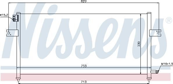 Nissens 94759 - Kondensators, Gaisa kond. sistēma autodraugiem.lv