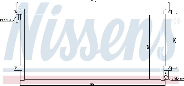 Nissens 94756 - Kondensators, Gaisa kond. sistēma autodraugiem.lv