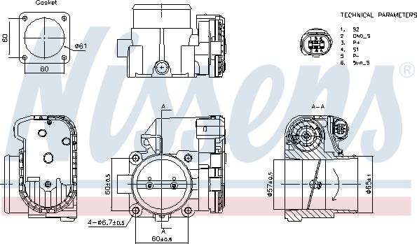 Nissens 955079 - Droseļvārsta pievada stiprinājums autodraugiem.lv