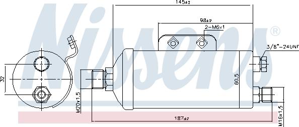 Nissens 95354 - Sausinātājs, Kondicionieris autodraugiem.lv