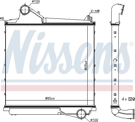 Nissens 961555 - Starpdzesētājs autodraugiem.lv