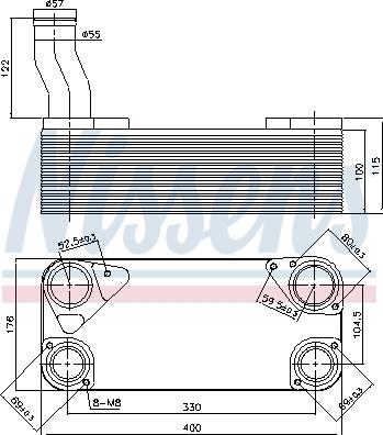 Nissens 90954 - Eļļas radiators, Retarderis autodraugiem.lv