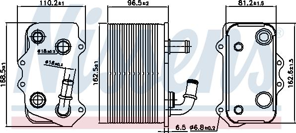 Nissens 90934 - Eļļas radiators, Mehāniskā pārnesumkārba autodraugiem.lv