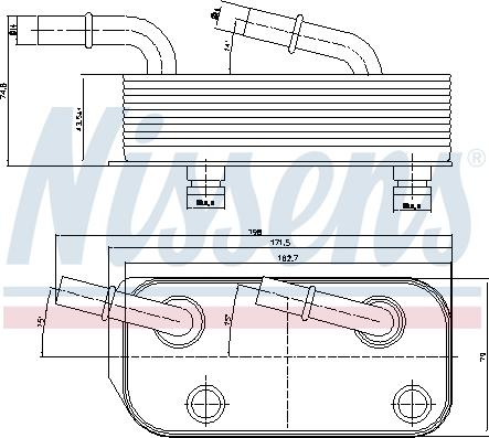 Nissens 90658 - Eļļas radiators, Automātiskā pārnesumkārba autodraugiem.lv