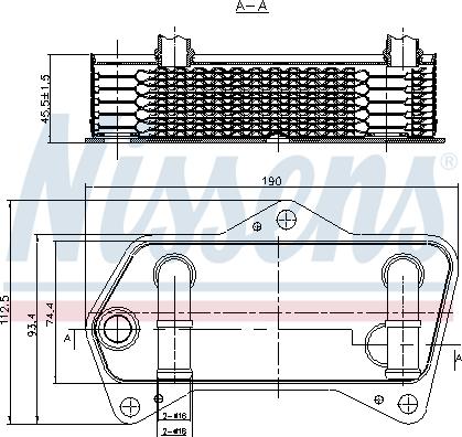 Nissens 90653 - Eļļas radiators, Automātiskā pārnesumkārba autodraugiem.lv