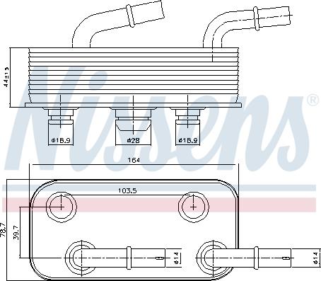 Nissens 90657 - Eļļas radiators, Automātiskā pārnesumkārba autodraugiem.lv