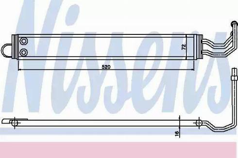 Nissens 90628 - Eļļas radiators, Stūres vadība autodraugiem.lv