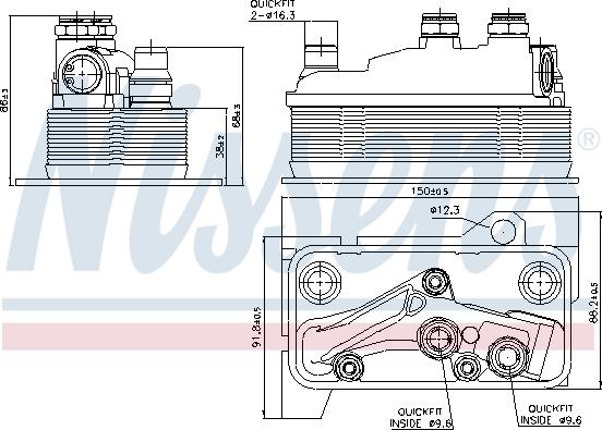 Nissens 90859 - Eļļas radiators, Automātiskā pārnesumkārba autodraugiem.lv
