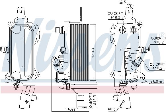 Nissens 90838 - Eļļas radiators, Automātiskā pārnesumkārba autodraugiem.lv