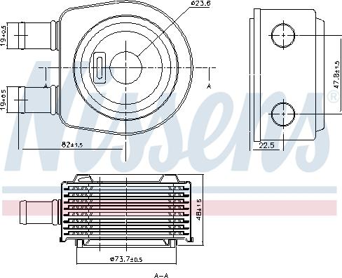 Nissens 90798 - Eļļas radiators, Automātiskā pārnesumkārba autodraugiem.lv
