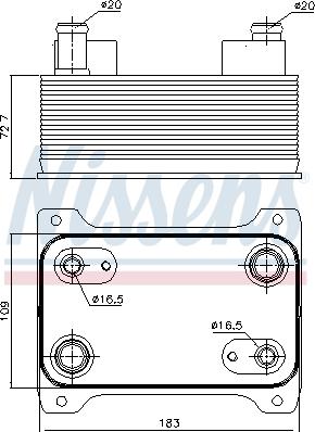 Nissens 90747 - Eļļas radiators, Automātiskā pārnesumkārba autodraugiem.lv