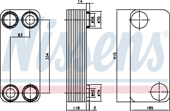 Nissens 90769 - Eļļas radiators, Automātiskā pārnesumkārba autodraugiem.lv