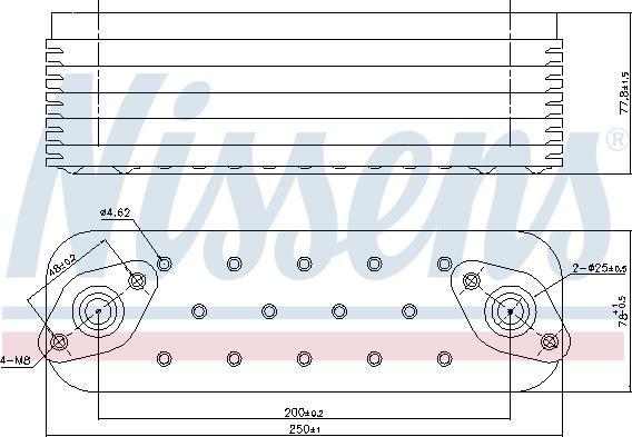 Nissens 91465 - Eļļas radiators, Motoreļļa autodraugiem.lv