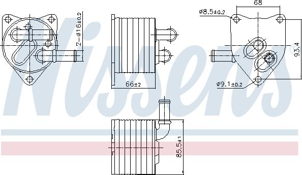 Nissens 91512 - Eļļas radiators, Automātiskā pārnesumkārba autodraugiem.lv