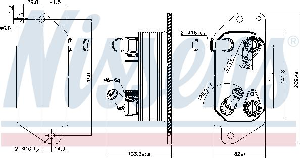 Nissens 91115 - Eļļas radiators, Automātiskā pārnesumkārba autodraugiem.lv