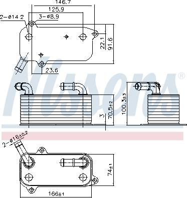 Nissens 91389 - Eļļas radiators, Automātiskā pārnesumkārba autodraugiem.lv