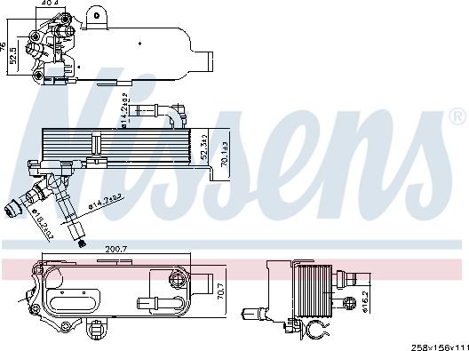 Nissens 91298 - Eļļas radiators, Motoreļļa autodraugiem.lv