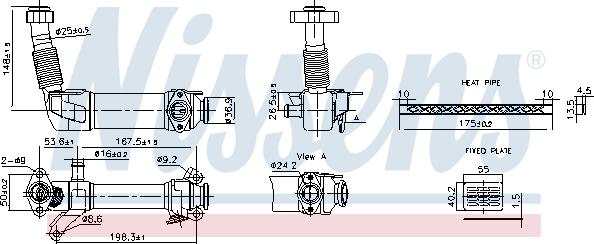 Nissens 989280 - Radiators, Izplūdes gāzu recirkulācija autodraugiem.lv