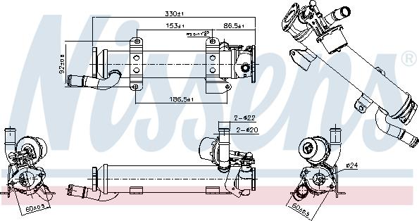 Nissens 989277 - Radiators, Izplūdes gāzu recirkulācija autodraugiem.lv