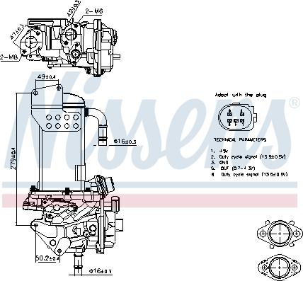 Nissens 98325 - Izpl. gāzu recirkulācijas modulis autodraugiem.lv