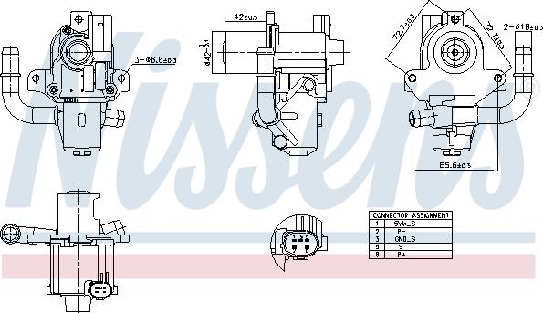 Nissens 98264 - Izpl. gāzu recirkulācijas vārsts autodraugiem.lv