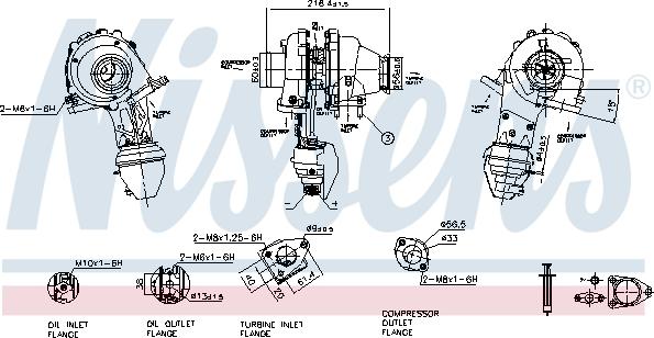 Nissens 93416 - Kompresors, Turbopūte autodraugiem.lv