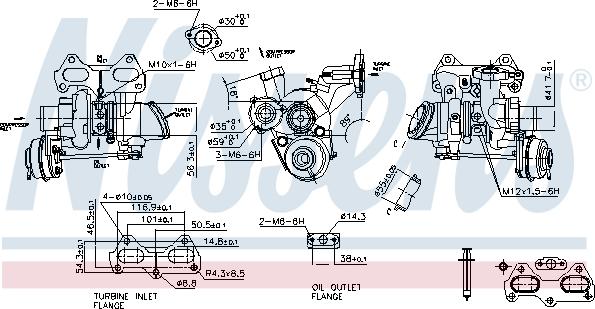 Nissens 93435 - Kompresors, Turbopūte autodraugiem.lv