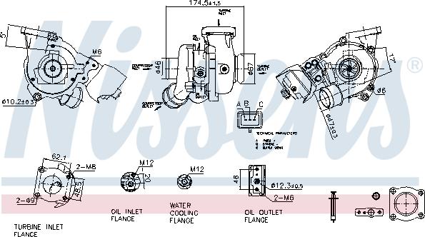 Nissens 93428 - Kompresors, Turbopūte autodraugiem.lv