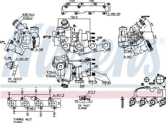 Nissens 93500 - Kompresors, Turbopūte autodraugiem.lv