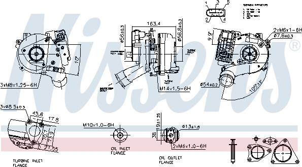 Nissens 93501 - Kompresors, Turbopūte autodraugiem.lv