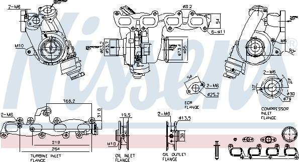 Nissens 93515 - Kompresors, Turbopūte autodraugiem.lv