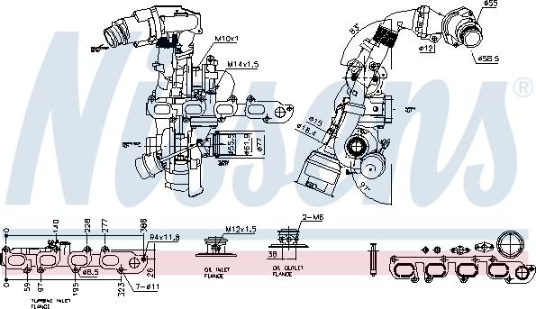 Nissens 93516 - Kompresors, Turbopūte autodraugiem.lv