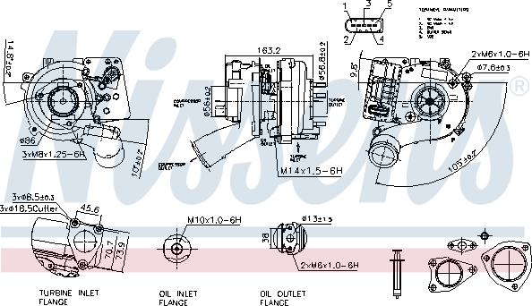 Nissens 93534 - Kompresors, Turbopūte autodraugiem.lv